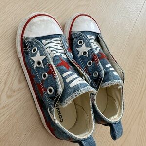 Converse Denim USA STARS toddler Shoes Sneakers Boys Girls Size 9